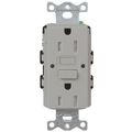 Product Image of Claro 15a GFCI Self Testing Receptacle (Gray)