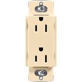 Product Image of 15a Claro Duplex Receptacle (Ivory)
