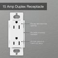 Product Image of 15a Claro Duplex Receptacle (Light Almond)