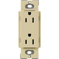 Product Image of Claro 15a Tamper Resistant Duplex Receptacle(Ivory)