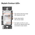 Product Image of Skylark Contour LED+ Dimmer, 1 Pole 3-way Dimmer Switch (Gray)