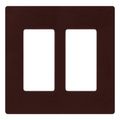 Product Image of Claro Wall Plate 2 Gang (Brown)
