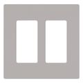 Product Image of Claro Wall Plate 2 Gang (Gray)