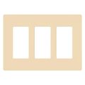 Product Image of Claro Wall Plate 3 Gang (Ivory)
