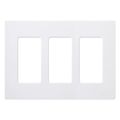 Product Image of Claro Wall Plate 3 Gang 24 Pack (White)