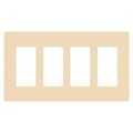 Product Image of Claro Wall Plate 4 Gang (Ivory)