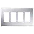 Product Image of 4-gang Claro Stainless Steel