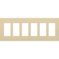 Product Image of Claro Wall Plate 6 Gang (Ivory)
