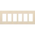 Product Image of Claro Wall Plate 6 Gang (Light Almond)