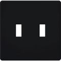 Product Image of Fassada 2-Gang Traditional Wall Plate (Black)