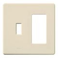 Product Image of Fassada 2-Gang  1 Traditional/1 Designer Wall Plate (Light Almond)