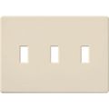 Product Image of Fassada 3-Gang Traditional Wall Plate (Light Almond)