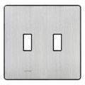 Product Image of Fassada 2-Gang Traditional Wall Plate (Stainless Steel)