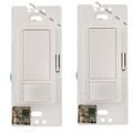 Product Image of Maestro Motion Sensor Switch, Ground or Neutral Required, 2A Lighting, 120V, Single Pole, MS-OPS2-WH, White, 2-Pack