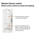 Product Image of Maestro 1 Pole Occupancy Sensor Switch, 120V, 5A 3-Way (Taupe)