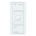 Product Image of Pico 3-Button Raise/Lower Battery-Operated Wireless Smart Control Switch for Audio (White)