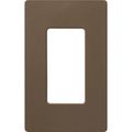 Product Image of Claro 1 Gang Wall Plate for Decorator/Rocker Switches, Satin (Espresso)