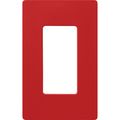 Product Image of Claro 1 Gang Wall Plate for Decorator/Rocker Switches, Satin (Signal Red)