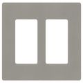 Product Image of Claro 2 Gang Wall Plate for Decorator/Rocker Switches, Satin (Cobblestone)
