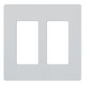 Product Image of Claro 2 Gang Wall Plate for Decorator/Rocker Switches, Satin (Mist)