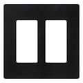 Product Image of Claro 2 Gang Wall Plate for Decorator/Rocker Switches, Satin (Midnight)