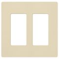 Product Image of Claro 2 Gang Wall Plate for Decorator/Rocker Switches, Satin (Sand)