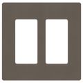 Product Image of Claro 2 Gang Wall Plate for Decorator/Rocker Switches, Satin (Truffle)