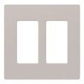 Product Image of Claro 2 Gang Wall Plate for Decorator/Rocker Switches, Satin (Taupe)