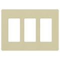 Product Image of Claro 3 Gang Wall Plate for Decorator/Rocker Switches, Satin  (Sage)
