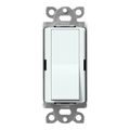 Product Image of Claro On/Off Rocker Switch, 15A 3-Way (Glacier White)