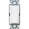 Product Image of Claro On/Off Rocker Switch, 15A 3-Way w/ Night Light (Snow)