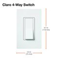 Product Image of Claro On/Off Rocker Switch, 15A 4-Way  (Midnight)