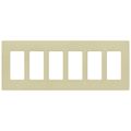 Product Image of Claro 6 Gang Wall Plate for Decorator/Rocker Switches, Satin (Sage)