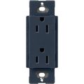 Product Image of Claro 15A Duplex Receptacle, Satin (Deep Sea)