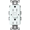 Product Image of Claro 15A Self Test Tamper Resistant Duplex Receptacle (Glacier White)