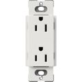 Product Image of Claro 15A Duplex Receptacle, Satin (Lunar Gray)
