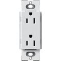 Product Image of Claro 15A Duplex Receptacle, Satin (Mist)