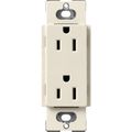 Product Image of Claro 15A Duplex Receptacle, Satin (Pumice)