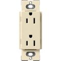 Product Image of Claro 15A Duplex Receptacle, Satin (Sand)