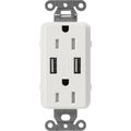 Product Image of Claro 15A USB Duplex Receptacle (Lunar Gray)
