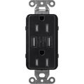 Product Image of Claro 15A USB Duplex Receptacle (Midnight)