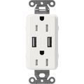 Product Image of Claro 15A USB Duplex Receptacle (Architectural White)