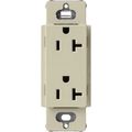 Product Image of Claro 20A Duplex Receptacle, Satin (Clay)