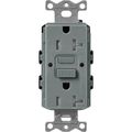 Product Image of Claro 20A Self Test Tamper Resistant Duplex Receptacle (Slate)