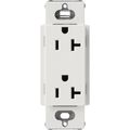 Product Image of Claro 20A Duplex Receptacle, Satin (Lunar Gray)