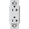 Product Image of Claro 20A Duplex Receptacle, Satin (Mist)