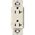 Product Image of Claro 20A Duplex Receptacle, Satin (Pumice)