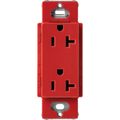 Product Image of Claro 20A Duplex Receptacle, Satin (Signal Red)