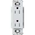 Product Image of Claro 15A Tamper-Resistant Duplex Receptacle, Satin  (Mist)