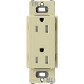 Product Image of Claro 15A Tamper-Resistant Duplex Receptacle, Satin  (Sage)